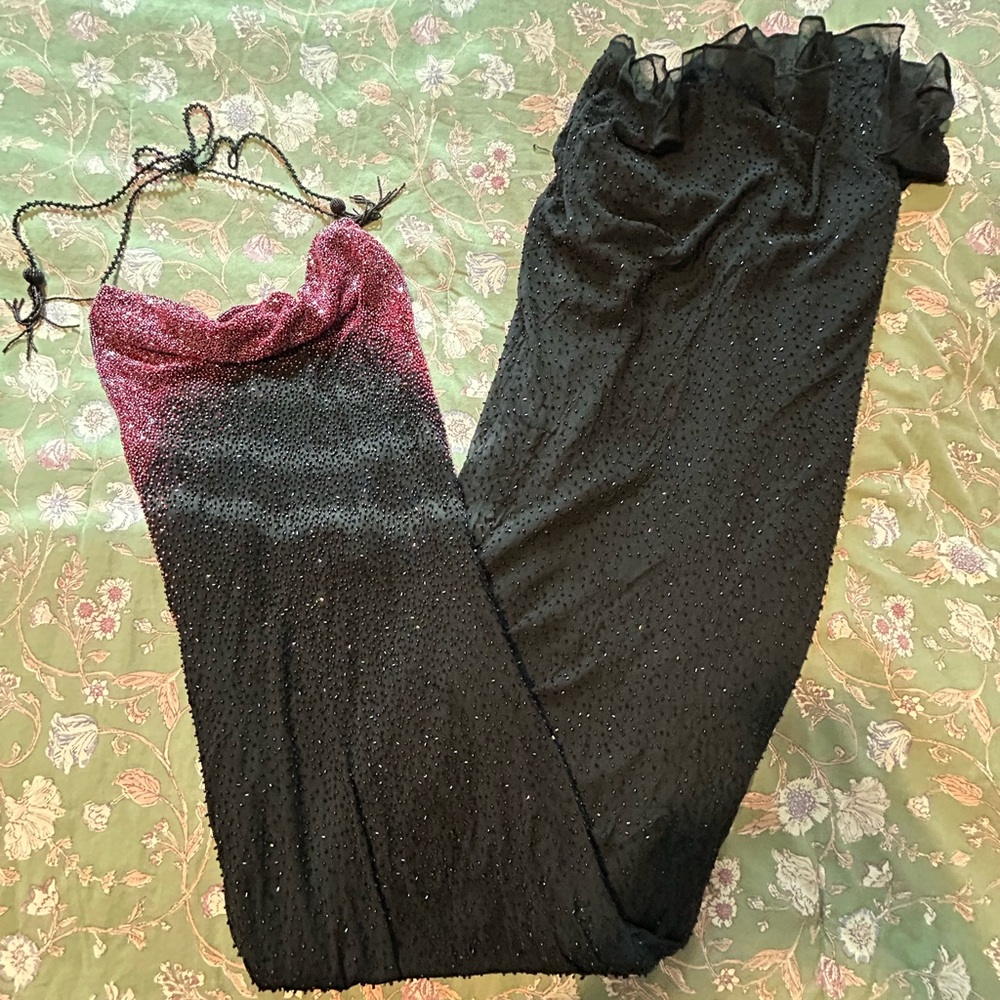 RESERVED Vintage Cache Embellished Gown